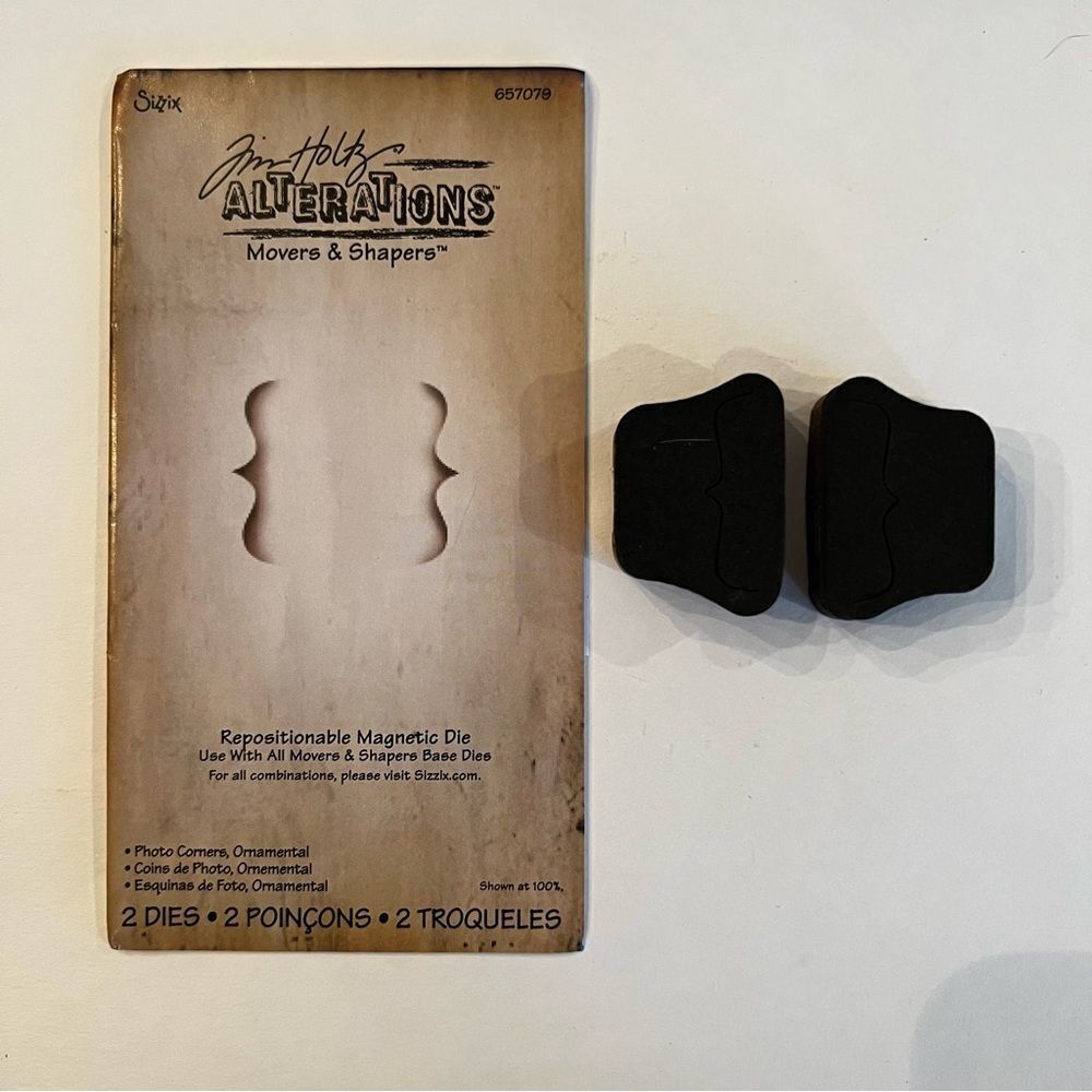 Tim Holtz Movers &  Shapers Photo Corners scrapbook